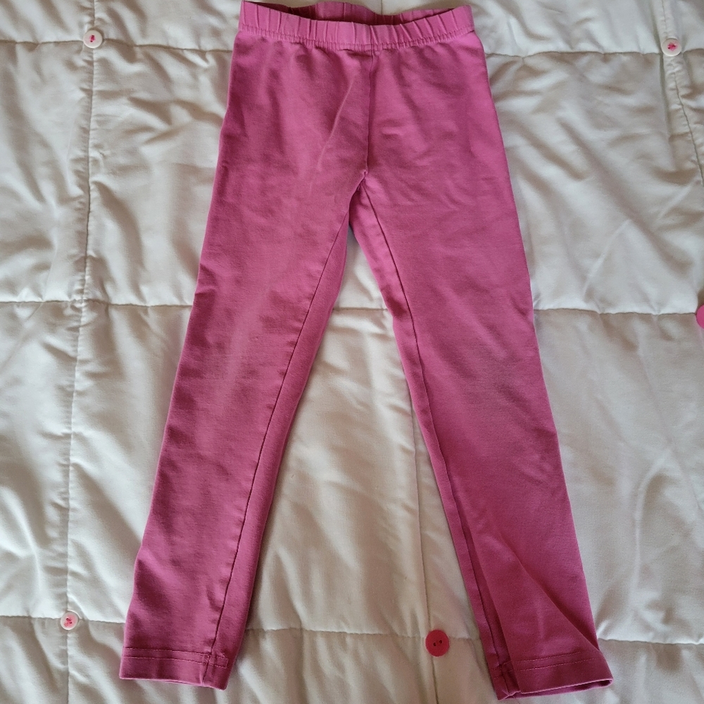 Hanna Andersson pink leggings size 110 5 5t